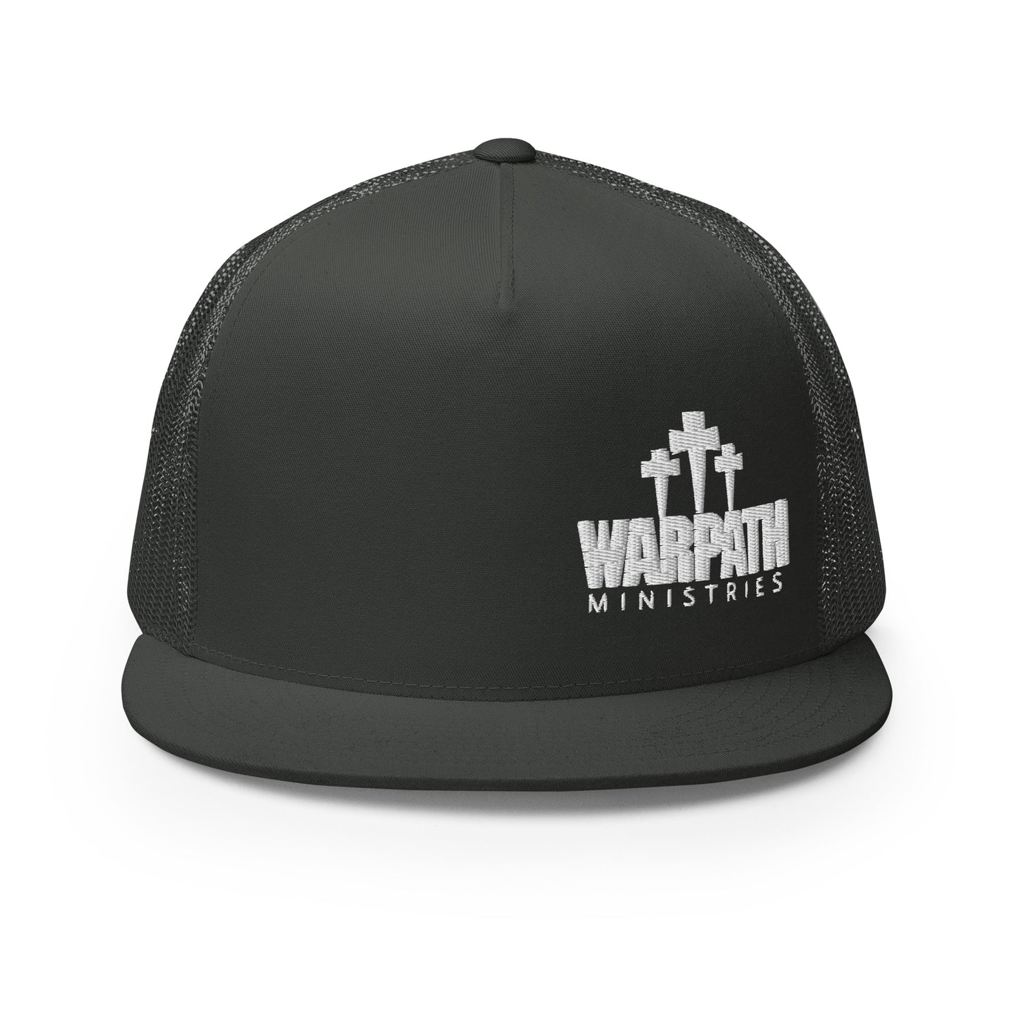 Warpath 3 Crosses White Lettering Trucker Cap