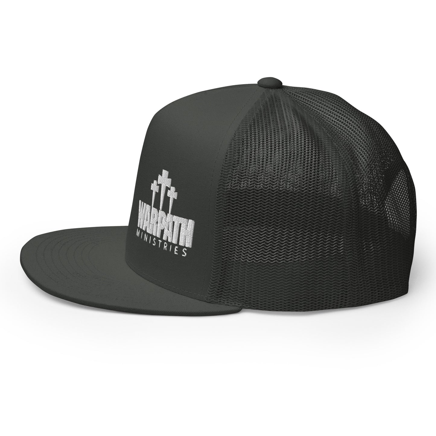Warpath 3 Crosses White Lettering Trucker Cap