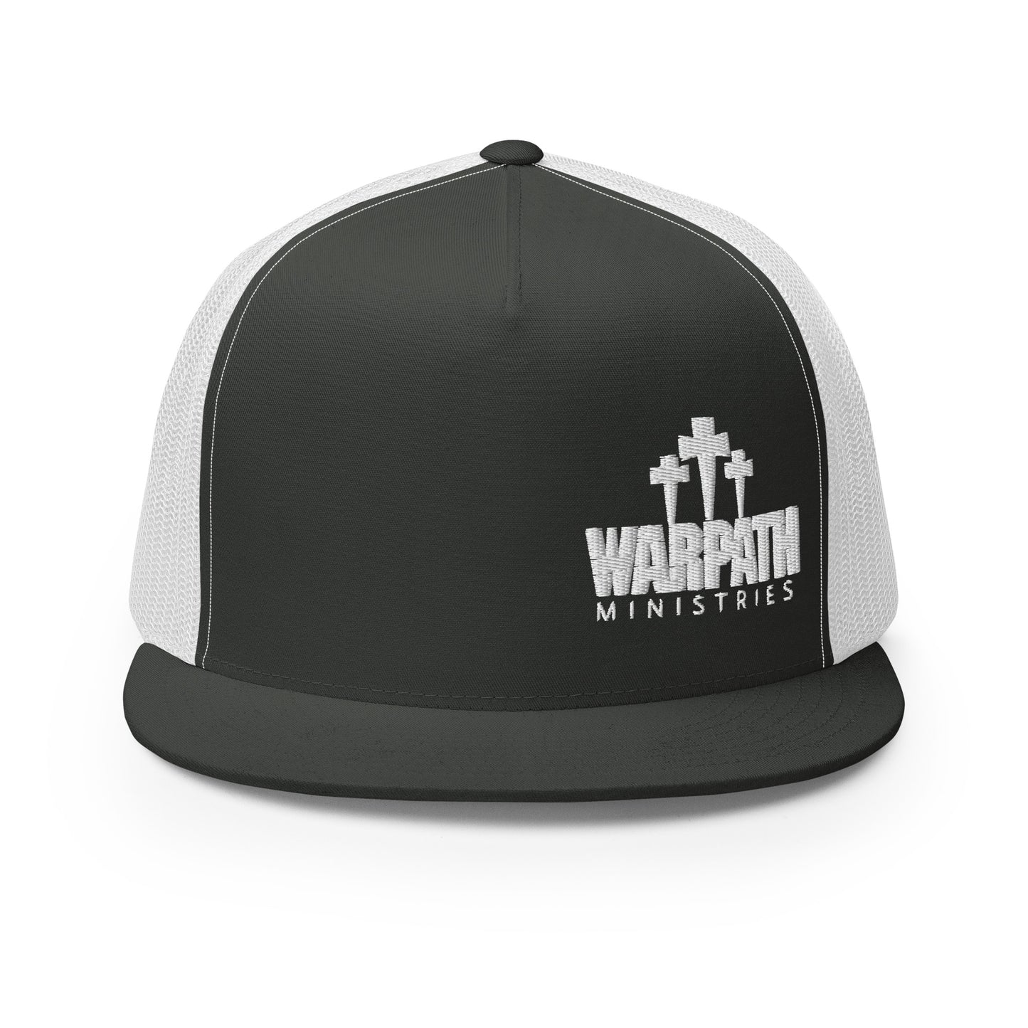 Warpath 3 Crosses White Lettering Trucker Cap