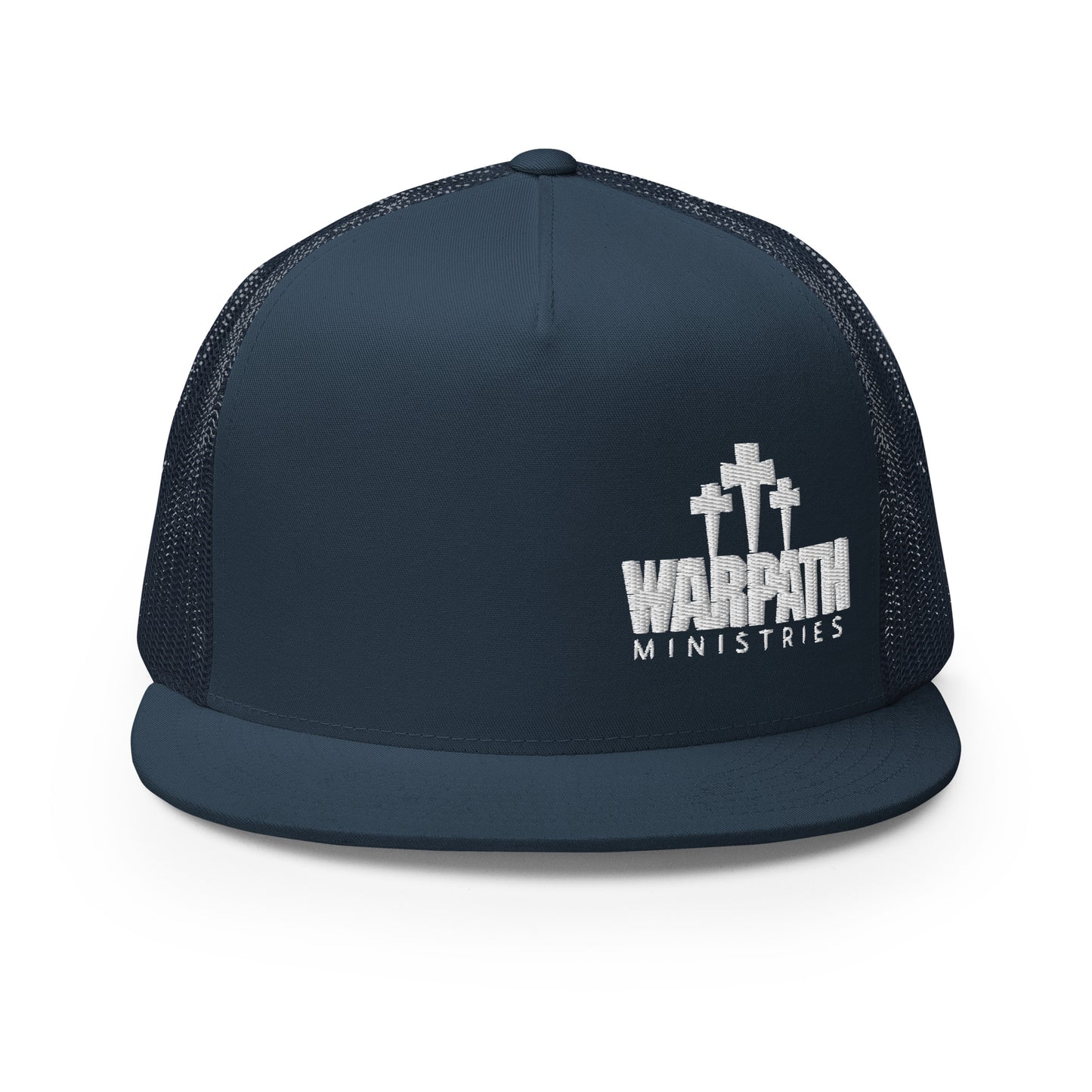 Warpath 3 Crosses White Lettering Trucker Cap