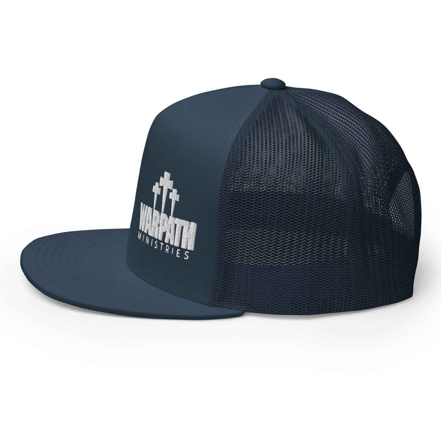 Warpath 3 Crosses White Lettering Trucker Cap