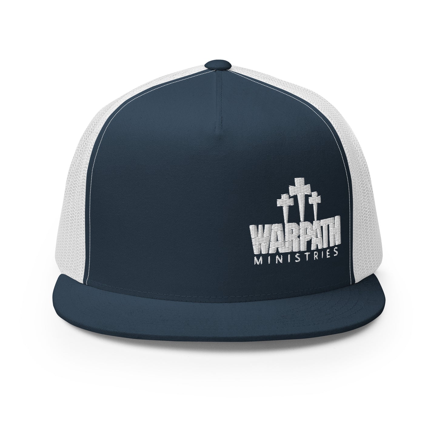 Warpath 3 Crosses White Lettering Trucker Cap