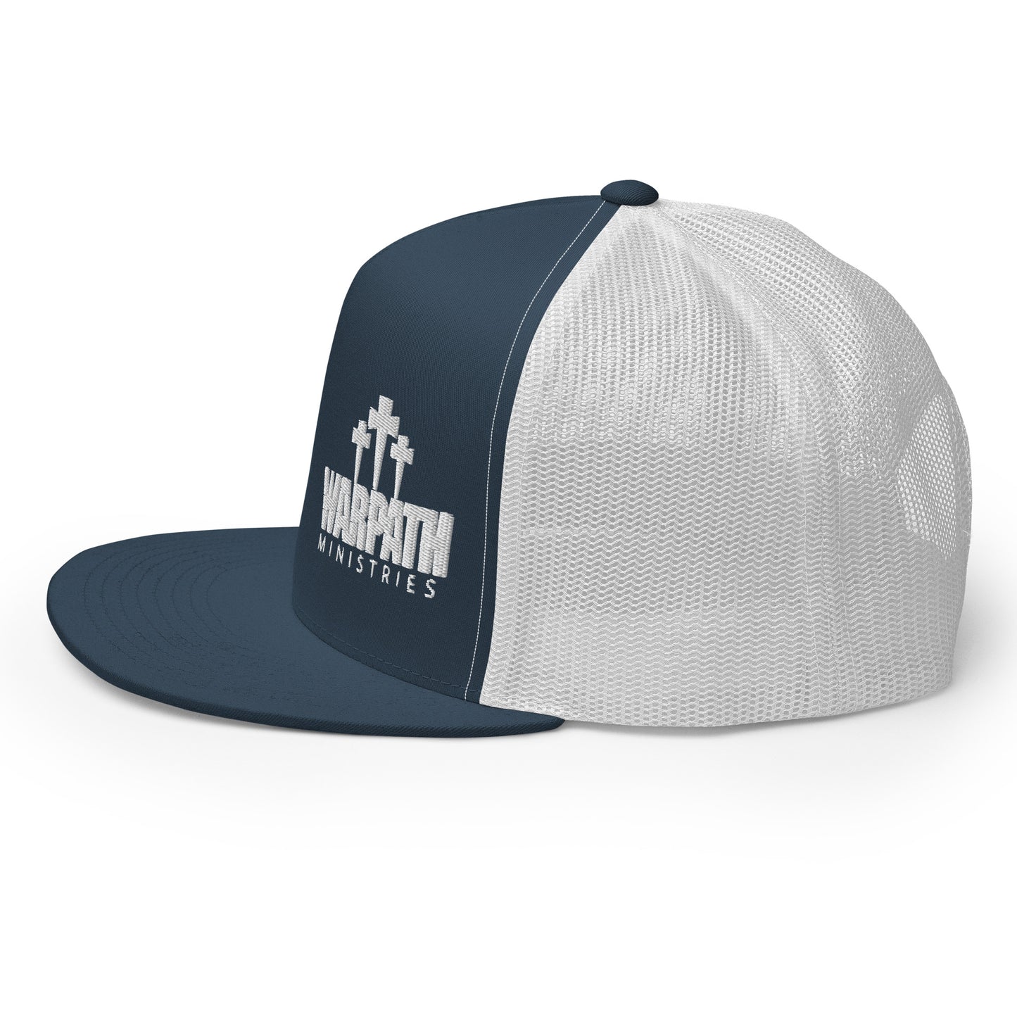 Warpath 3 Crosses White Lettering Trucker Cap