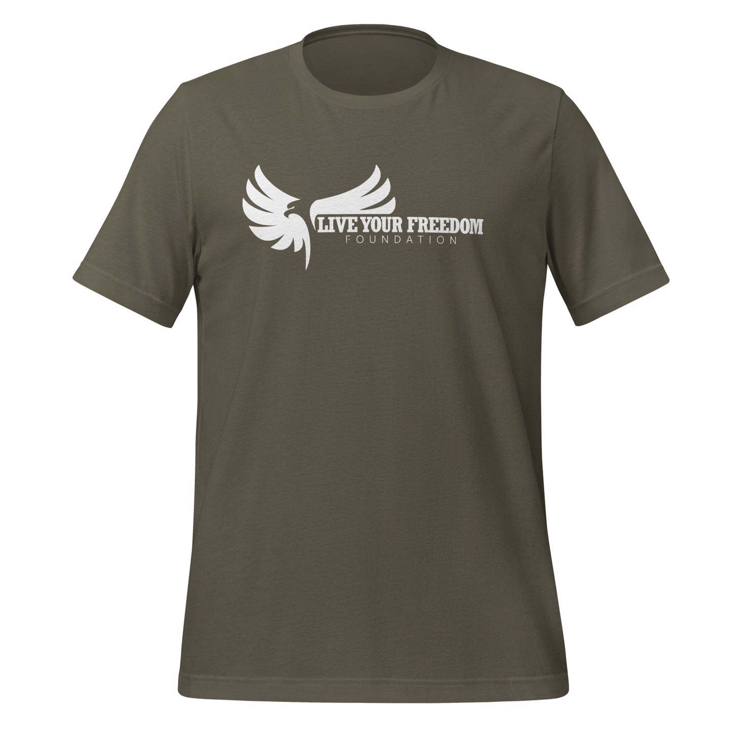 Live Your Freedom White Lettering Unisex T-Shirt