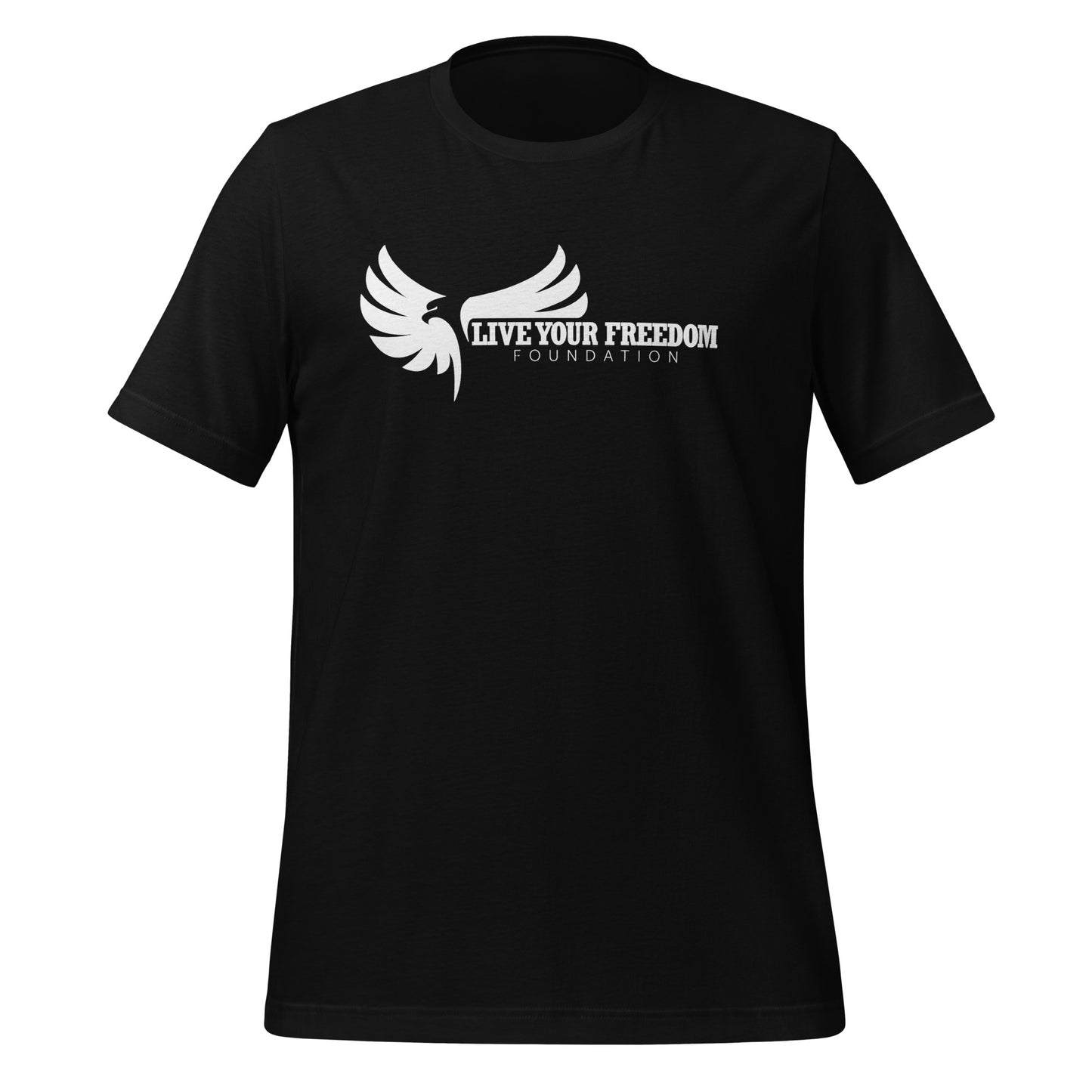 Live Your Freedom White Lettering Unisex T-Shirt