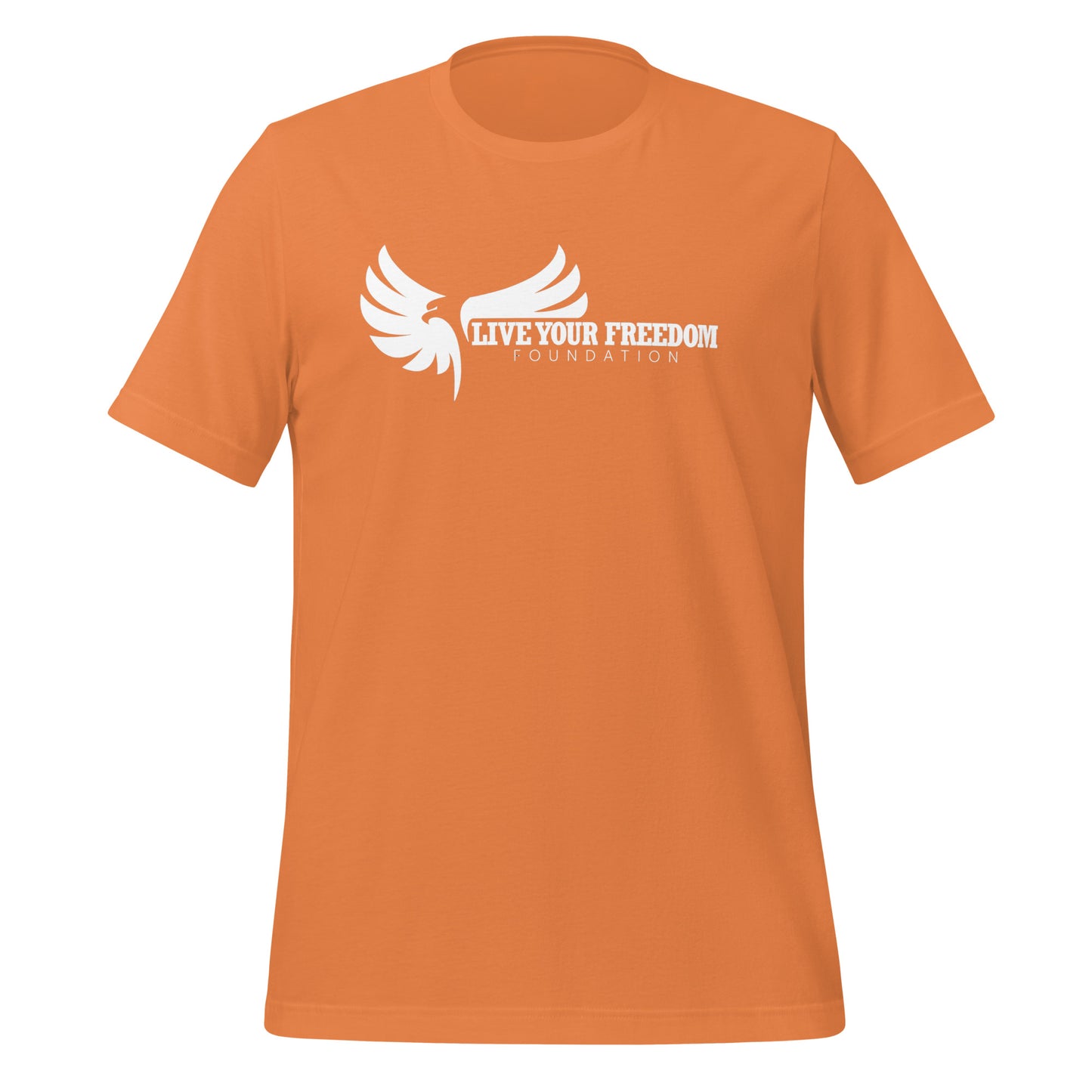 Live Your Freedom White Lettering Unisex T-Shirt