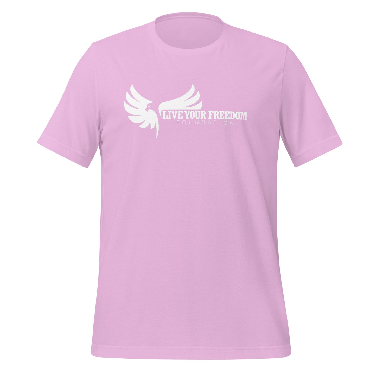Live Your Freedom White Lettering Unisex T-Shirt