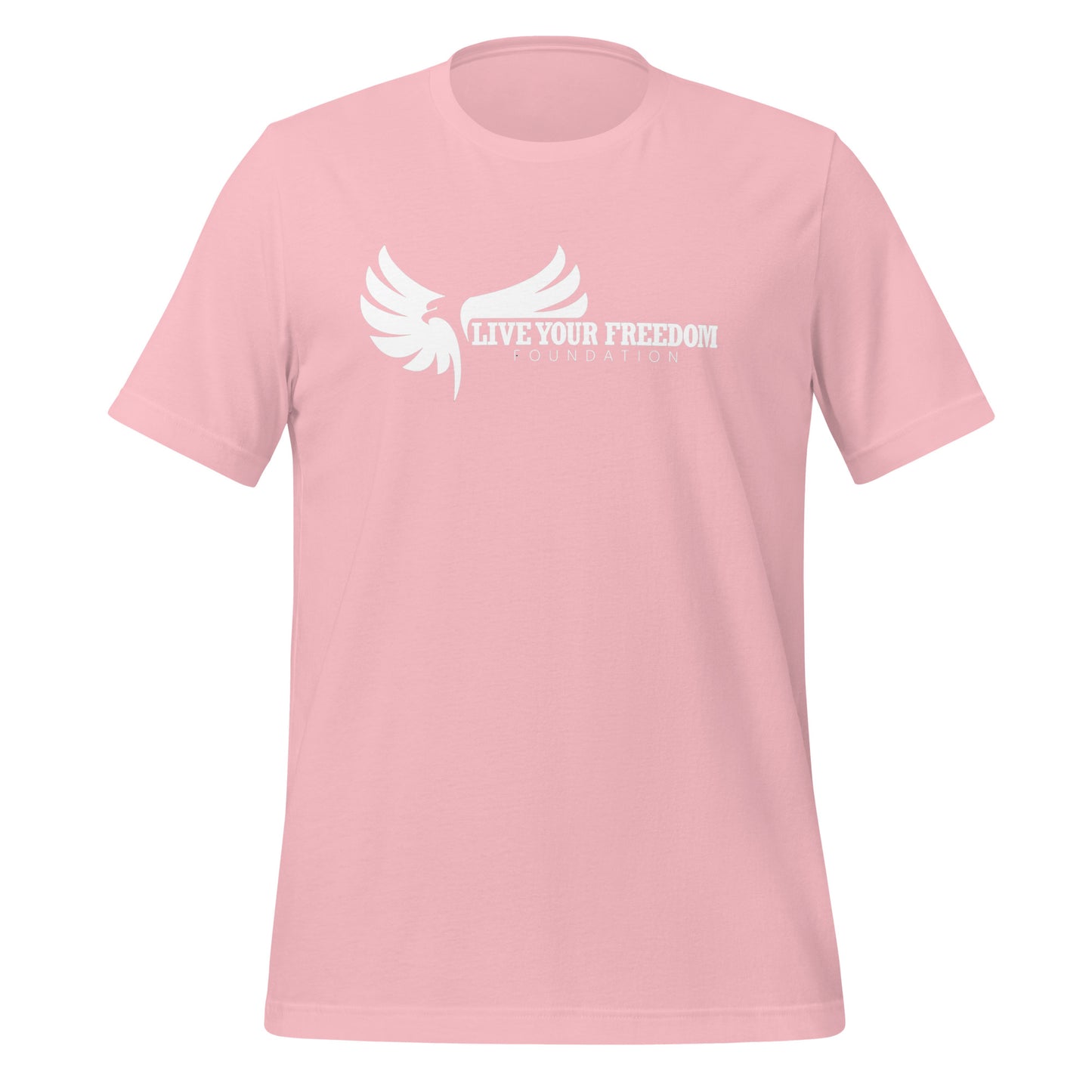 Live Your Freedom White Lettering Unisex T-Shirt