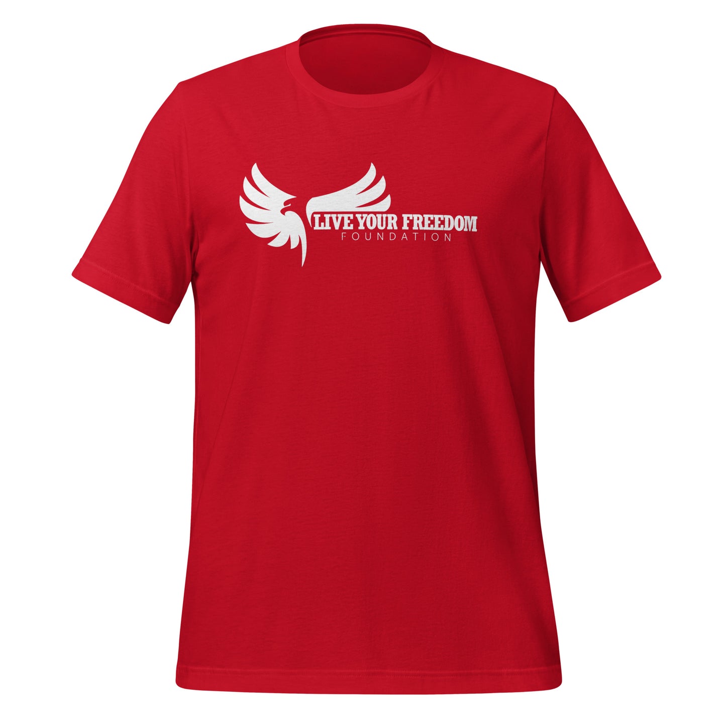 Live Your Freedom White Lettering Unisex T-Shirt