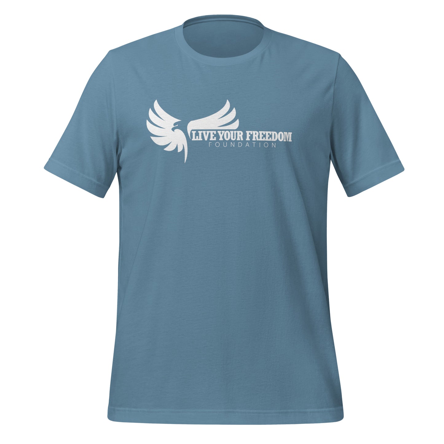 Live Your Freedom White Lettering Unisex T-Shirt